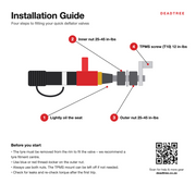 Quick deflator valve installation guide