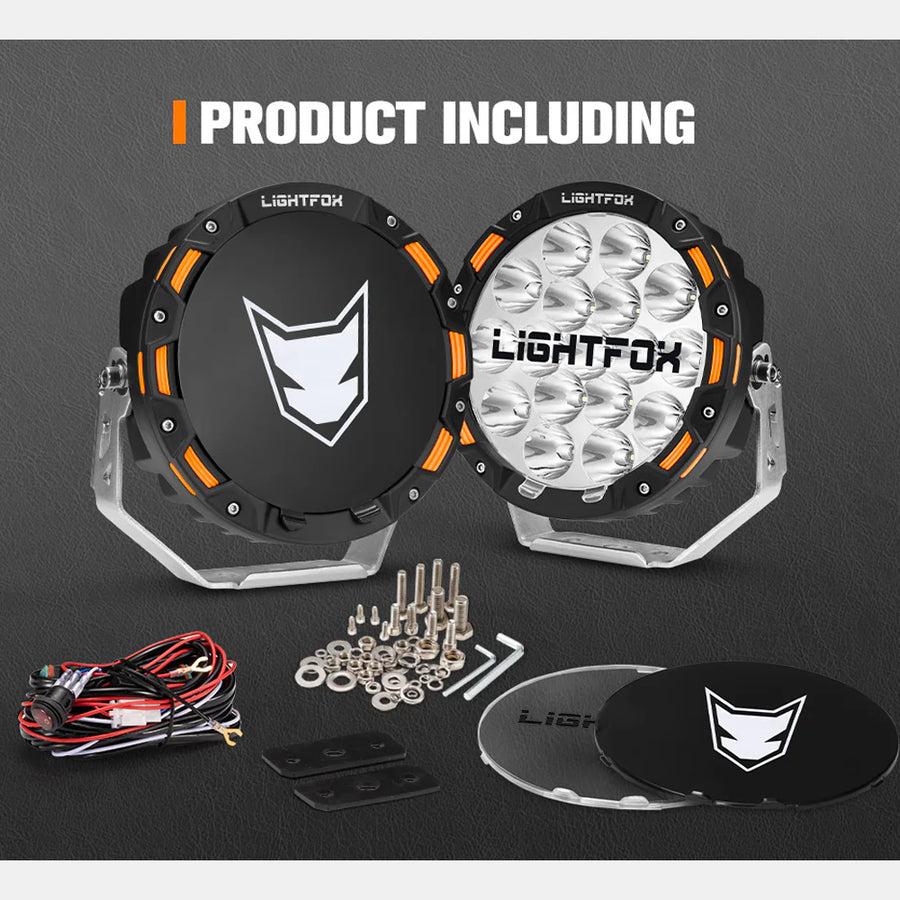 Lightfox 7" LED Driving Spot Light (DL-LED3-LF-UFA*2)