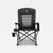 Deadtree Deluxe Reclining Folding Camping Chair (Black) product shot with drop shadow