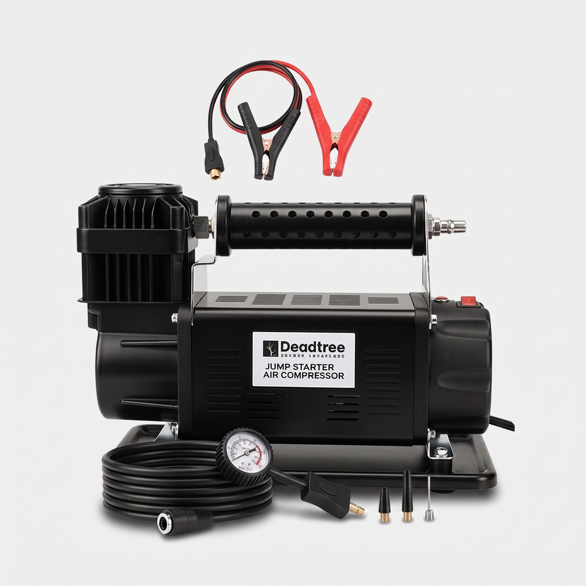 Deadtree Airvolt Mini Compressor 12V 160L product shot with drop shadow
