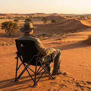 Deadtree Deluxe Reclining Folding Camping Chair with Padding (Black)
