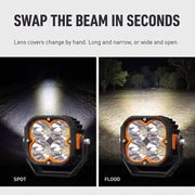 Lightfox 5" LED Pod Lights (LF-PL5-ORG-LED)