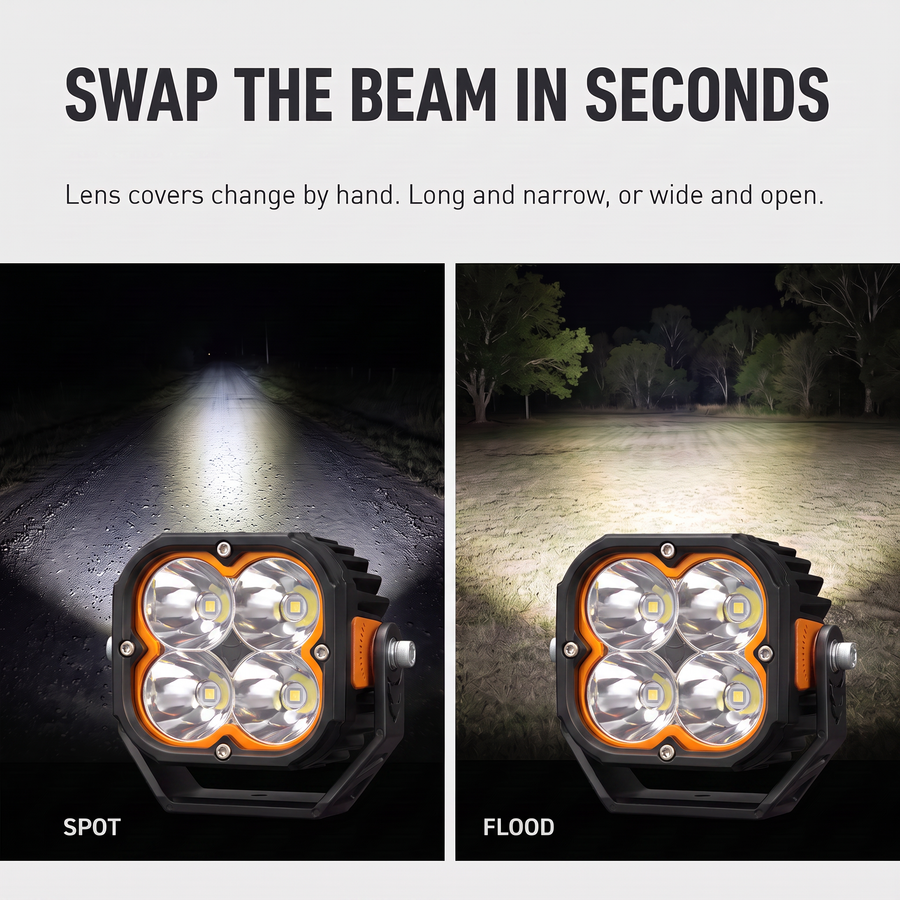 Lightfox 5" LED Pod Lights (LF-PL5-ORG-LED)