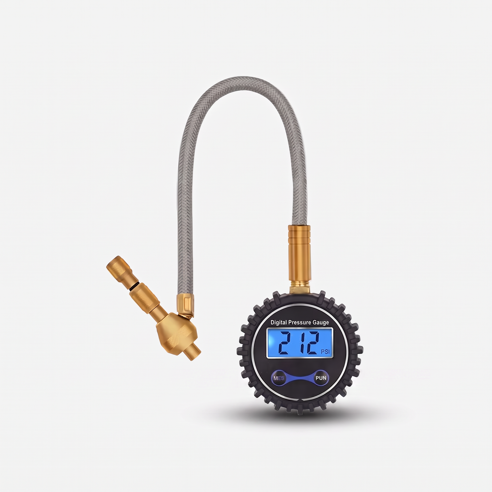 Deadtree Digital Tyre Deflator Gauge product shot with drop shadow