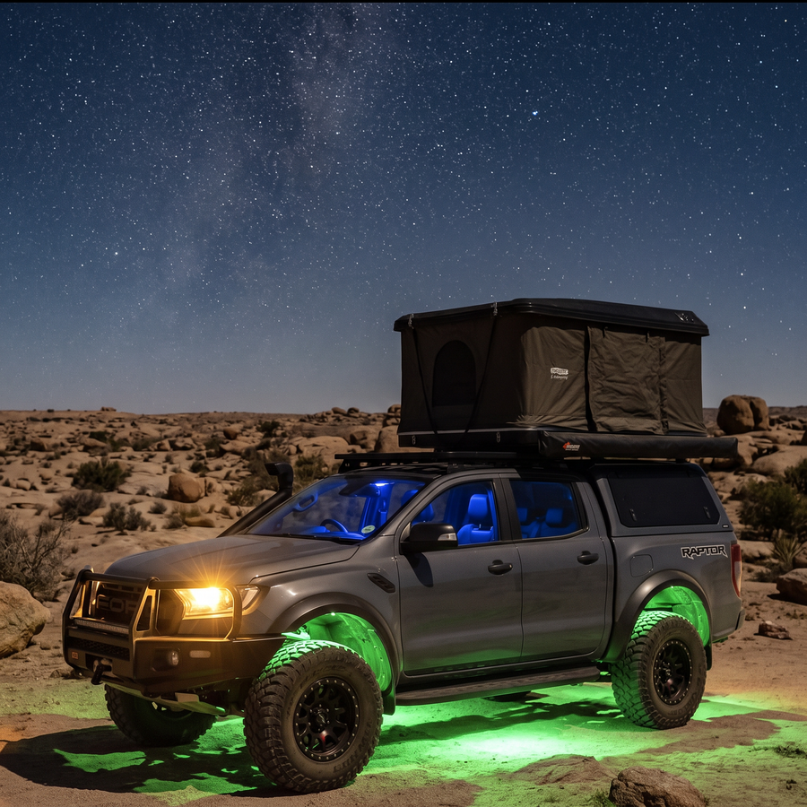 Lightfox RGBW LED Rock Lights - 4 Pack (LF-RL-RGBWx4-VOR)