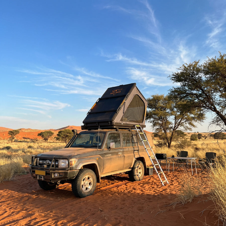 San Hima Kalbarri Gen 2 Hardshell Roof Top Tent With Ladder