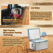 Deadtree Glacier 12V Portable Refrigerator Car Fridge - 60L