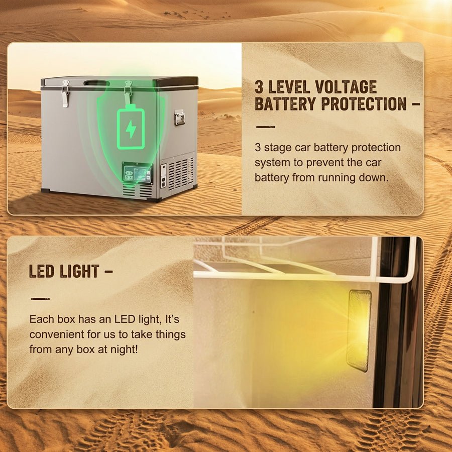 Deadtree Glacier 12V Portable Refrigerator Car Fridge - 60L