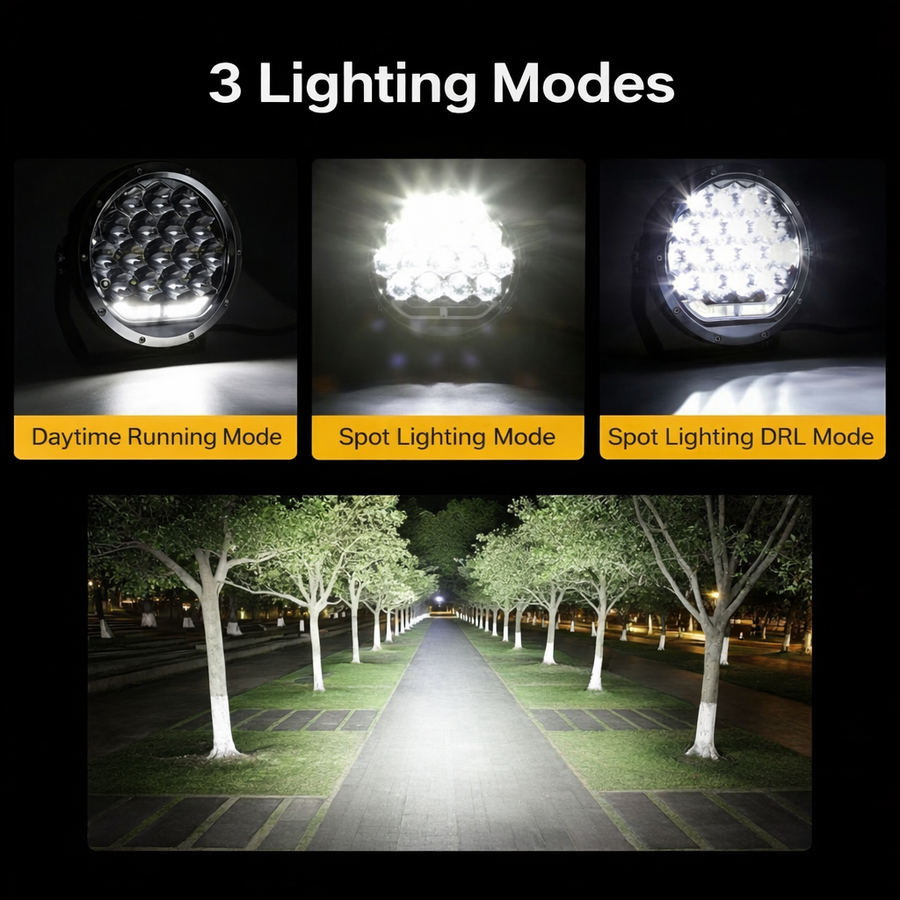 Deadtree 4x4 Spotlight Set 7 Inch with DRL (D-001)