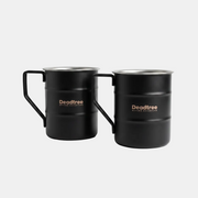 Deadtree Stainless Steel Bushmug 450ml  (Black) 2 Pack