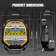 Deadtree 9 inch Pathfinder Spotlights with DRL (ALO-P-R-9-R11Y-AW)