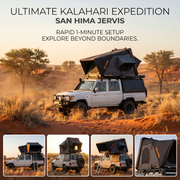 San Hima Jervis Waterproof Hardshell Rooftop Tent with Ladder