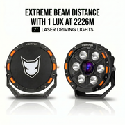 Lightfox 9" LASER LED Driving Spot Light (LF-DL-9LAS*2)