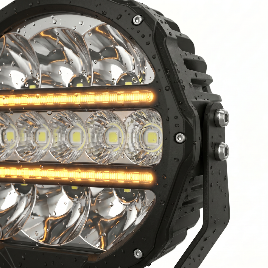 Deadtree D090 Combo — 7" Spotlight Pair + Free 20" Light Bar