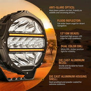 Deadtree 7'' LED 4x4 Spotlights (D090-C)