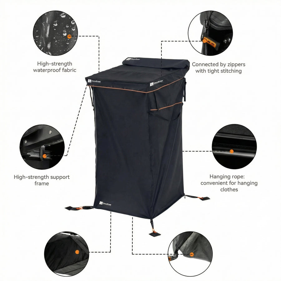 Deadtree Instant Fold Out Shower Tent Awning