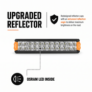 Lightfox 12" Double Row LED Light Bar (LF-LB-12DR)