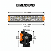 Lightfox 12" Double Row LED Light Bar (LF-LB-12DR)