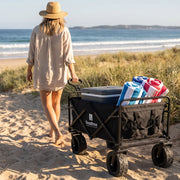 Deadtree Rover foldable wagon on the beach