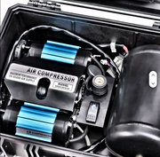 RUGG HF 12V Twin Motor Portable Compressor with Tank