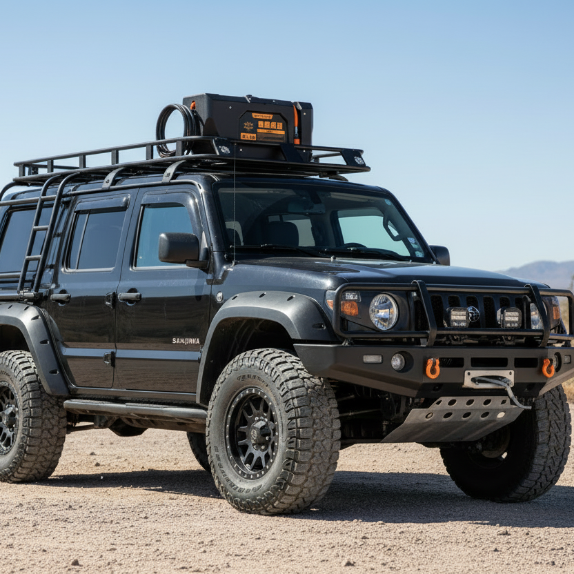 San Hima Battery Powered Portable 24L Water Tank and Shower Kit for Camping