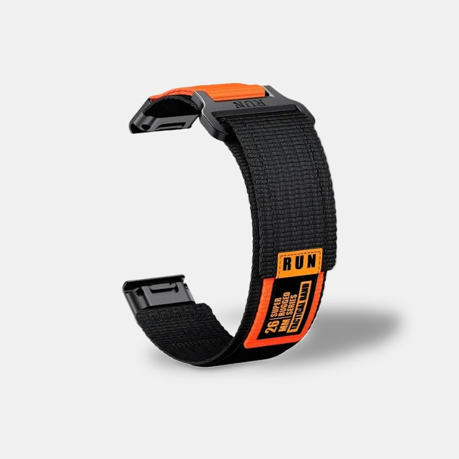Deadtree Dash watch strap – Orange Black