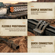 Lightfox 12" Double Row LED Light Bar (LF-LB-12DR)