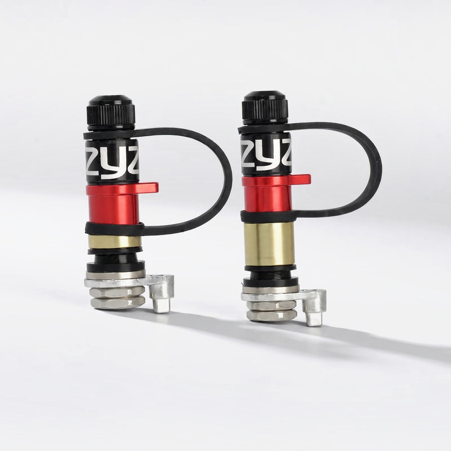 ZYZ quick deflator valves with flip-tab vent and lanyard cap